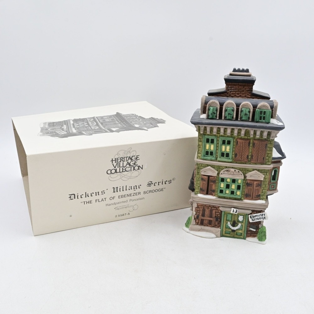 Department 56 Flat of Ebenezer Scrooge 5587-5 Dickens Village Series With Box